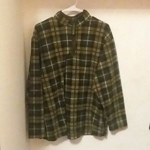 Navy green plaid jacket